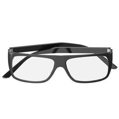 3d rendering illustration of flat top eyeglasses