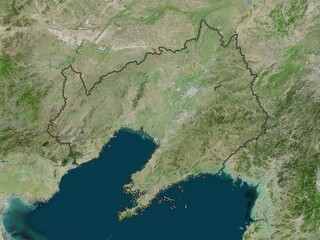Liaoning, China. High-res satellite. No legend