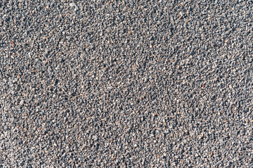 Gray gravel stone for back yard landscaping and decoration as background