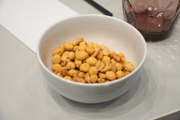 fried Peanut in a bowl