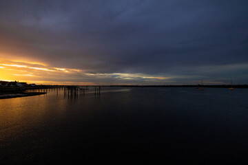 Sunset at the pier