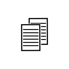 Document icon  isolated on background