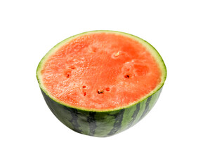 Watermelon slice isolated on white background