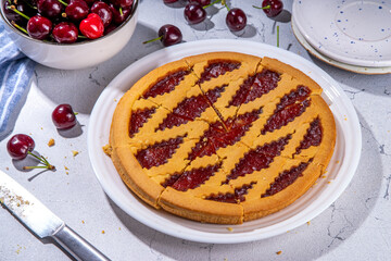 Homemade cherry pie