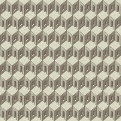 Seamless pattern with pencil drawings of architectural elements. Abstract vector texture, suitable for wallpaper, wrapping paper, flooring, fabric. Hand-drawn geometric background