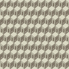 Seamless pattern with pencil drawings of architectural elements. Abstract vector texture, suitable for wallpaper, wrapping paper, flooring, fabric. Hand-drawn geometric background