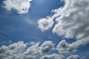 blue sky with clouds
