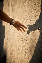 Latin Inscriptions on wall in Nemrut