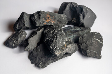 a bunch of shungite stones