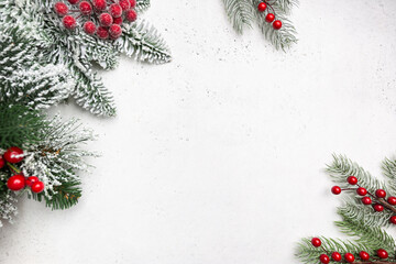 Naklejka na ściany i meble Christmas holidays composition