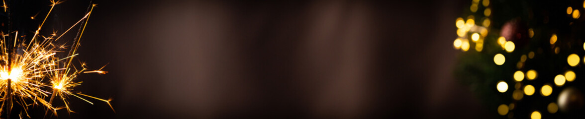 Sparkler on black background