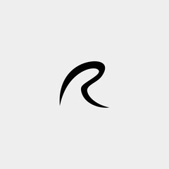 abstract letter r sport logo design - obrazy, fototapety, plakaty