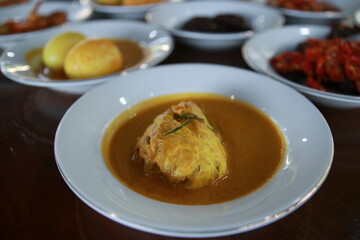 Minangkabau traditional food called tambusu