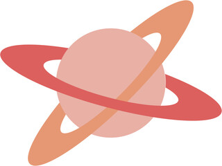 pink planet icon