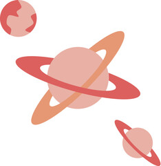 pink planet icon