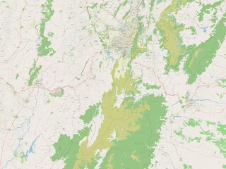 Bogota Capital District, Colombia. OSM. No legend