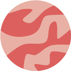pink planet icon