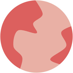 pink planet icon