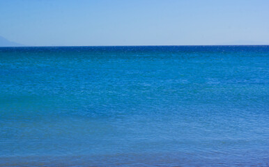 View of beautiful beach and sea in summer 