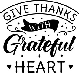 Give Thanks continually handwritten lettering motivational quote. Zip files contains: EPS, SVG, JPG and PNG files.