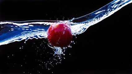 Apple inside Water