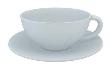 Empty Coffee cup. 3D rendering illustration. 