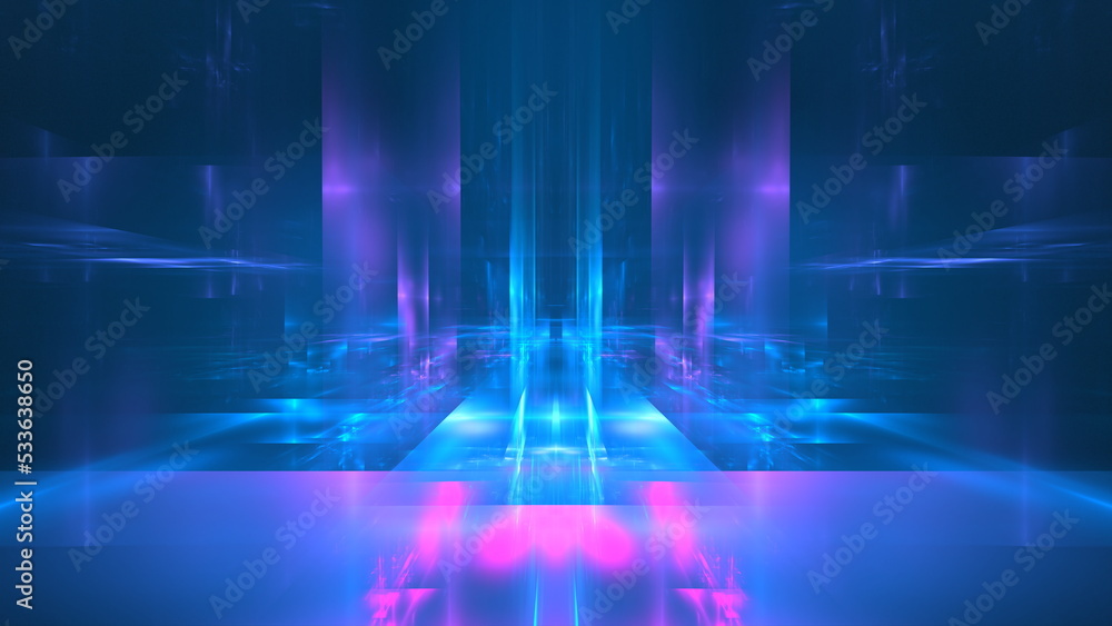 Poster luminous technological abstract background. digital technologies, cloud computing, digital future. 3