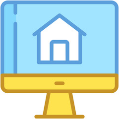 Online Property Vector Icon 