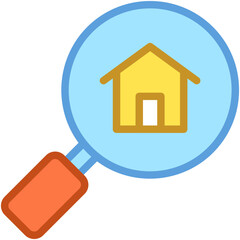 House Search Vector Icon 