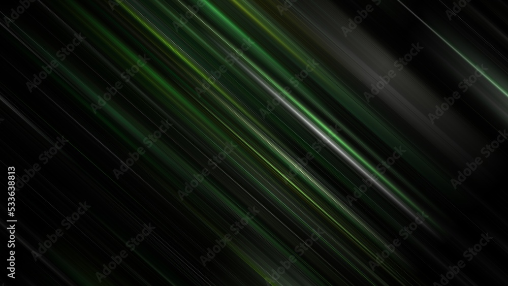Poster Abstract modern glowing lines dark background. Digital Hi tech Abstract data center server. 3d render