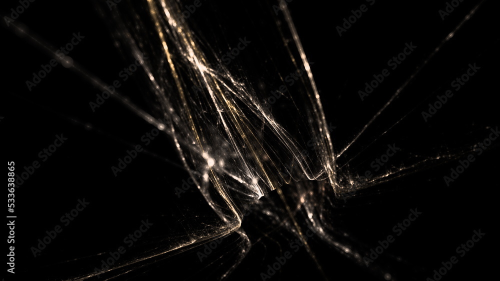 Poster digital abstract background. cloud technologies, big data computing, glowing elements. 3d illustrati