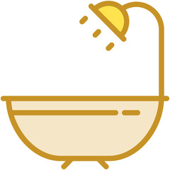 Bathtub Vector Icon 