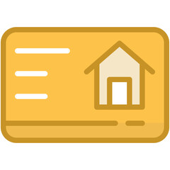 Property Card Vector Icon 