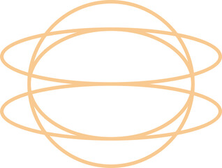 Minimal Oval Outline Shape Design