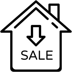 House for Sale Vector Icon 