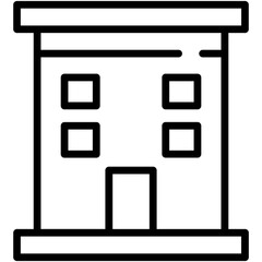 Commercial Building Vector Icon