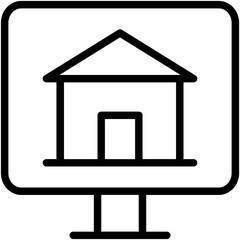 Online Property Vector Icon 