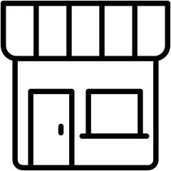 Food Stand Vector Icon 