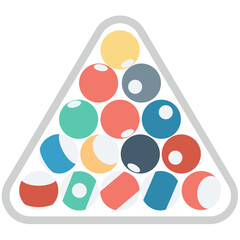 Snooker Rack Vector Icon