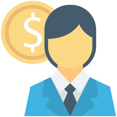 Accountant Vector Icon 