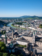 Skyline of the city from Hohensalzburg Fortress