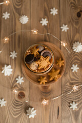 Baking in a glass jar on the table