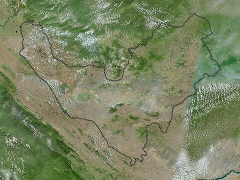 Bouenza, Republic of Congo. High-res satellite. No legend