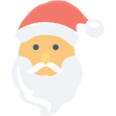 Santa Face Vector Icon
