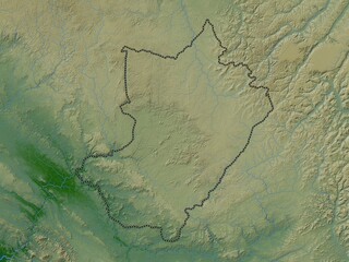 Lekoumou, Republic of Congo. Physical. No legend