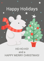 Happy Holidays Vector Icon