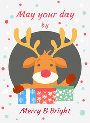 Christmas Reindeer Vector Icon