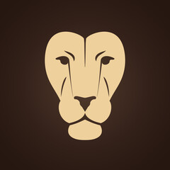 lion face vector illustration