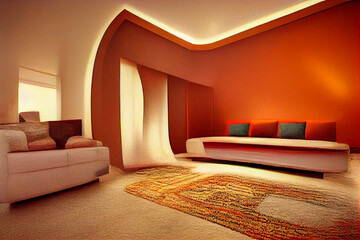 modern house room