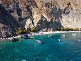 Plage de Glyka Nera - sweet water beach - Crète, Grèce, Europe